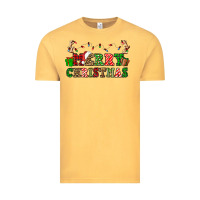 Vintage Mustard merry christmas Vintage Tee - OliviaCreatesArt