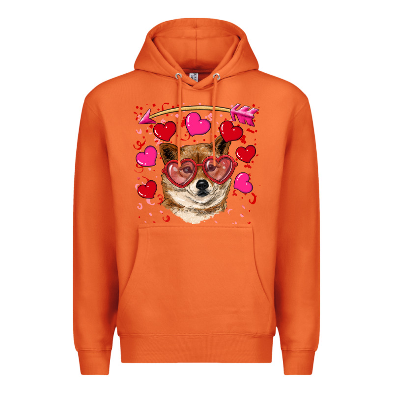Valentine's Shiba Inu Premium Hoodie by RanaPortraitStore | Teevron
