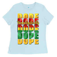Baby Blue unapologetically dope cowgirl Ladies Tee - CowGirlArtShop
