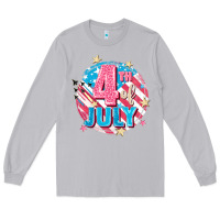 Moon Dust 4th of July Long Sleeve Tee - FaDigitalArtStudio