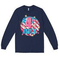 Navy 4th of July Long Sleeve Tee - FaDigitalArtStudio
