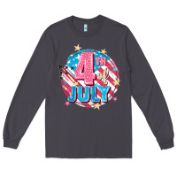 Smoke 4th of July Long Sleeve Tee - FaDigitalArtStudio