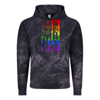 Cloud Black lgbtq pride american flag Vintage Hoodie - FaDigitalArtStudio