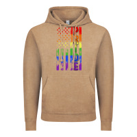 Vintage Coffee lgbtq pride american flag Vintage Hoodie - FaDigitalArtStudio