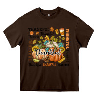 Chocolate Brown Thankful Heavy Core Tee - texasbilliewilder