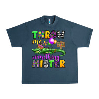 Midnight Navy throw me something mister mardi gras olivia Urban Heavy Tee - OliviaCreatesArt