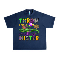 Navy throw me something mister mardi gras olivia Urban Heavy Tee - OliviaCreatesArt