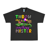 Pigment Black throw me something mister mardi gras olivia Urban Heavy Tee - OliviaCreatesArt