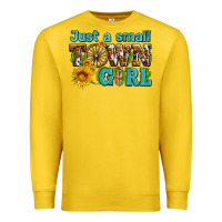 Lemon just a small town girl with sunflowers and money Premium Sweatshirt - AdoDesignShop