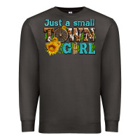 Smoke just a small town girl with sunflowers and money Premium Sweatshirt - AdoDesignShop