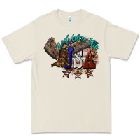 Bone God bless the USA Eagle 4th of july Premium Tee - HowdyJamesFarm