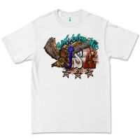 White God bless the USA Eagle 4th of july Premium Tee - HowdyJamesFarm
