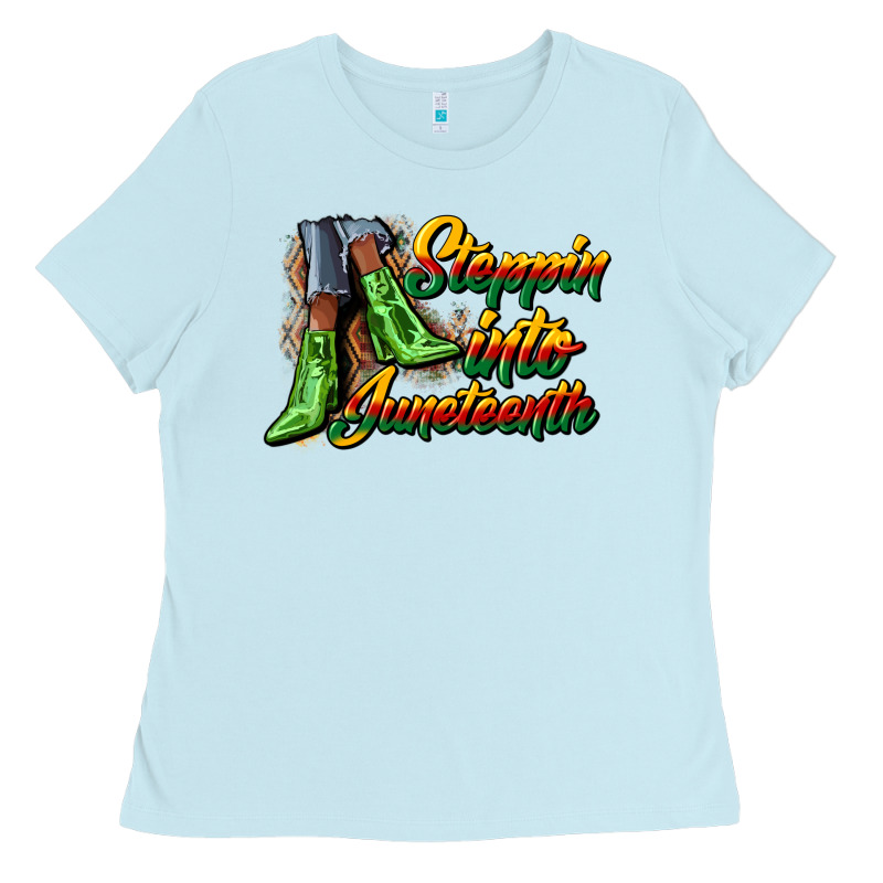 Steppin Into Juneteenth Heels Ladies Tee by CowGirlArtShop | Teevron
