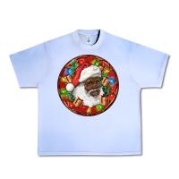 Grape Ice Black Santa Christmas Urban Heavy Tee - RanaPortraitStore