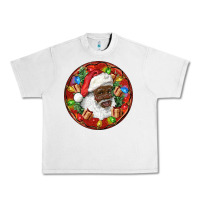 Lunar Rock Black Santa Christmas Urban Heavy Tee - RanaPortraitStore