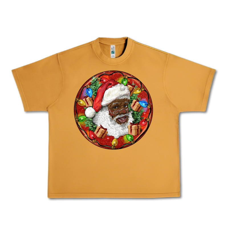 Black Santa Christmas Urban Heavy Tee by RanaPortraitStore | Teevron