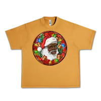 Peanut Butter Black Santa Christmas Urban Heavy Tee - RanaPortraitStore