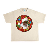 Sandshell Black Santa Christmas Urban Heavy Tee - RanaPortraitStore