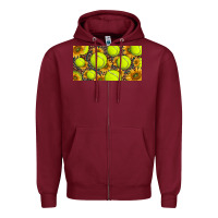 Burgundy tennis ball with sunflower and racket  licence plato Zipper Hoodie - BarkalooDesign