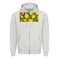 Dove Grey tennis ball with sunflower and racket  licence plato Zipper Hoodie - BarkalooDesign