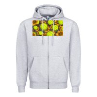 Heather Grey tennis ball with sunflower and racket  licence plato Zipper Hoodie - BarkalooDesign