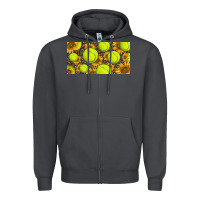 Smoke tennis ball with sunflower and racket  licence plato Zipper Hoodie - BarkalooDesign