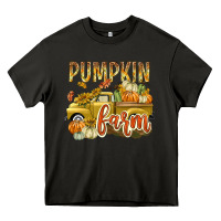 Asphalt Pumpkin farm with truck Heavy Core Tee - texasbilliewilder