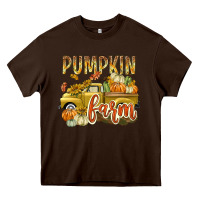 Pumpkin Farm With Truck Heavy Core Tee | Teevron