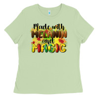 Matcha made with melanin and magic Ladies Tee - CowGirlArtShop