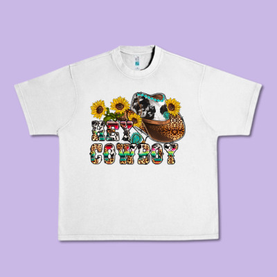 Hey Cowbow Urban Heavy Tee Designed By Oliviacreatesart