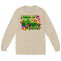 Mushroom Loads of luck St. Patricks Day Long Sleeve Tee - FaDigitalArtStudio