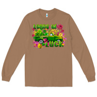 Toasted Coconut Loads of luck St. Patricks Day Long Sleeve Tee - FaDigitalArtStudio