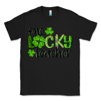 Black st. patrick's day one lucky teacher Classic Tee - RanaPortraitStore