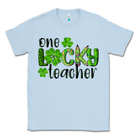 St. Patrick's Day One Lucky Teacher Classic Tee | Teevron