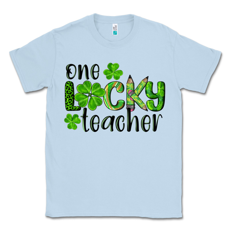 St. Patrick's Day One Lucky Teacher Classic Tee by RanaPortraitStore | Teevron