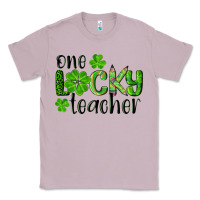 Lilac st. patrick's day one lucky teacher Classic Tee - RanaPortraitStore