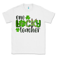 White st. patrick's day one lucky teacher Classic Tee - RanaPortraitStore