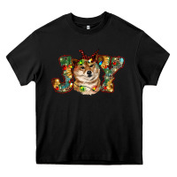 Black shiba inu christmas joy Heavy Core Tee - RanaPortraitStore