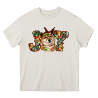Cream shiba inu christmas joy Heavy Core Tee - RanaPortraitStore