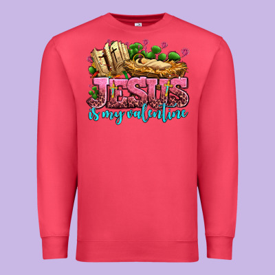 Jesus Is My Valentine Premium Sweatshirt Designed By Adodesignshop