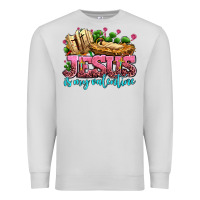 Dove Grey jesus is my valentine Premium Sweatshirt - AdoDesignShop