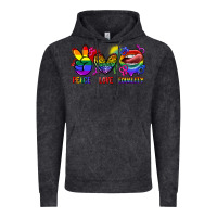 Vintage Black Peace love equality Vintage Hoodie - FaDigitalArtStudio
