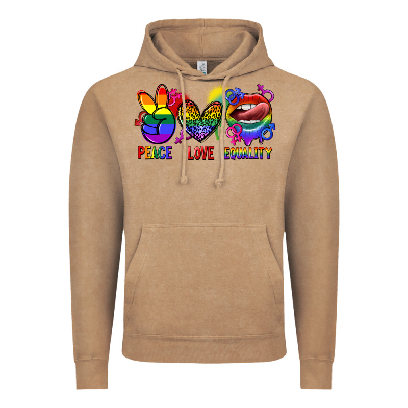 Peace Love Equality Vintage Hoodie by FaDigitalArtStudio | Teevron