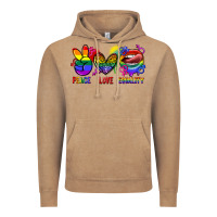 Vintage Coffee Peace love equality Vintage Hoodie - FaDigitalArtStudio