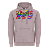 Vintage Zinc Peace love equality Vintage Hoodie - FaDigitalArtStudio