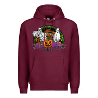 Burgundy halloween vibes Premium Hoodie - SublimationCraftShop