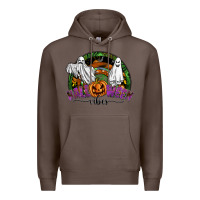 Coffee halloween vibes Premium Hoodie - SublimationCraftShop