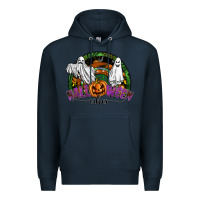 Navy halloween vibes Premium Hoodie - SublimationCraftShop