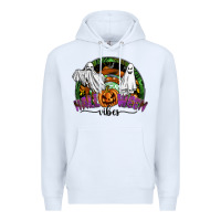 White halloween vibes Premium Hoodie - SublimationCraftShop