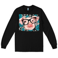 Black gemstone and cowhide pig Long Sleeve Tee - RanaPortraitStore
